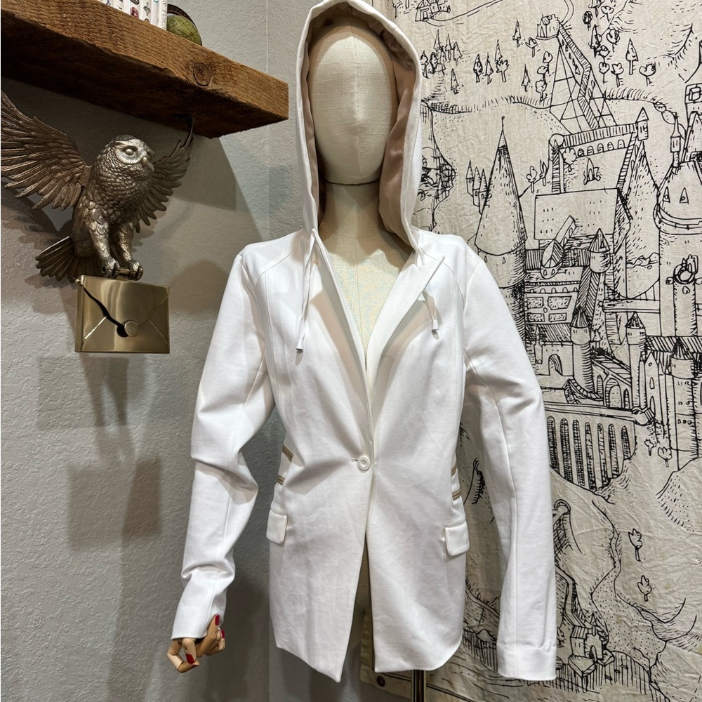 Blanc Noir White Tan Blazer Tailored Suit Jacket